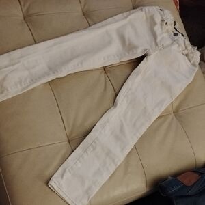 Mini Boden Cream Skinny Jeans